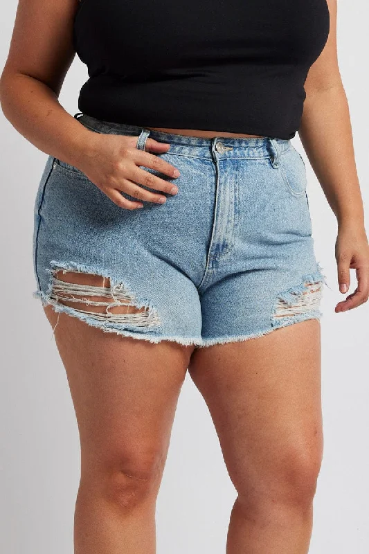 Relaxed Fits Denim Relaxed Shorts High Rise