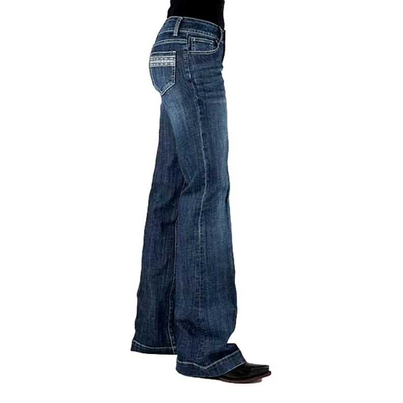Easy Comfort Style Tin Haul Western Jeans Womens Ella Fit Blue 10-054-0460-0024 BU