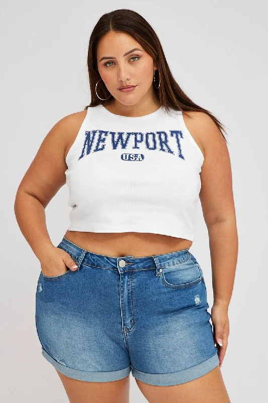 Relaxed Clothing Denim Skinny Shorts High Rise