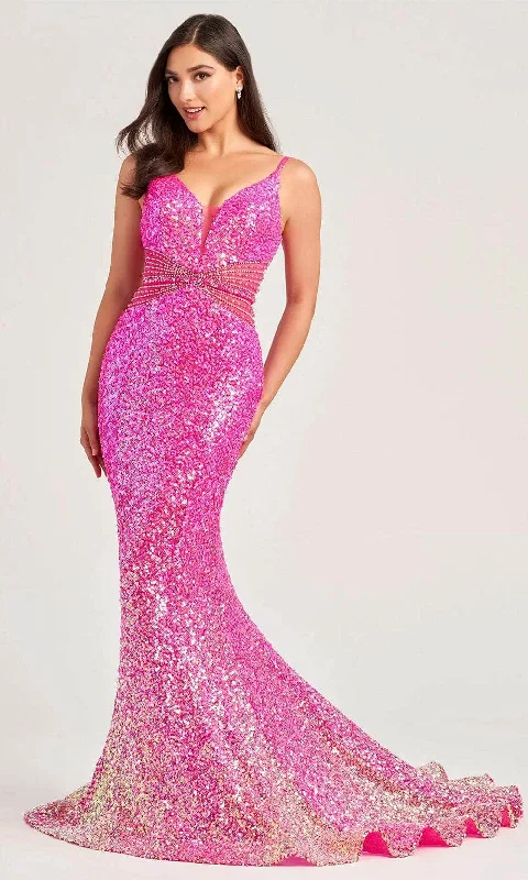 Weekend Comfort Wear Ellie Wilde EW35044 - Rhinestone Embellished Sleeveless Prom Gown