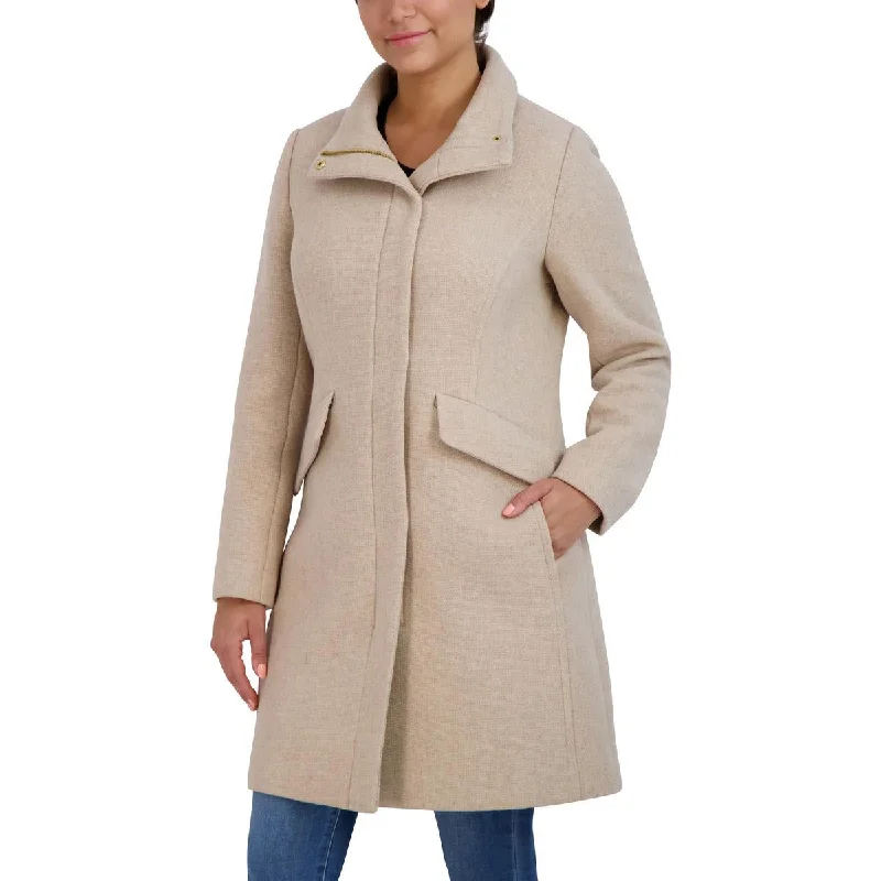Casual Chic Outfits Cole Haan Womens Wool Blend Woven Wool Coat