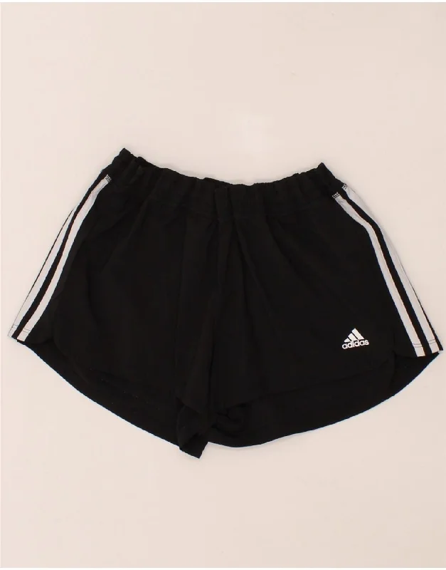 Comfortable Fashion Looks ADIDAS Womens Aeroready Sport Shorts UK 16 Large Black Polyester