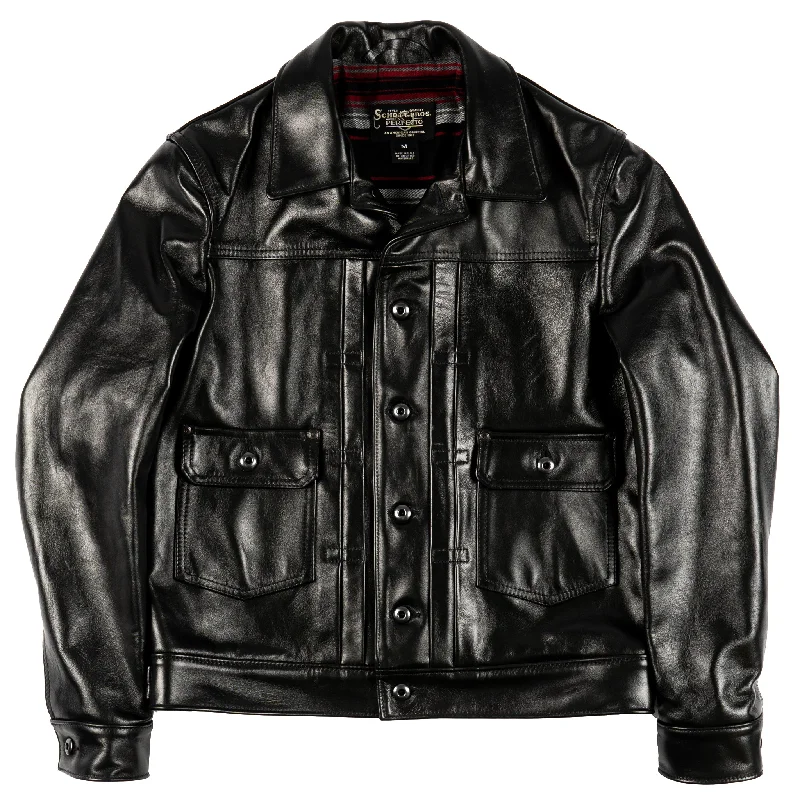 Comfortable Chic P620H - Type 2 Horsehide Jacket - Black