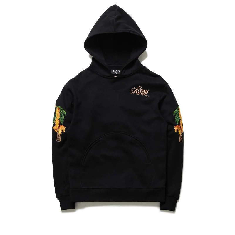 Versatile Casuals Always On Tour Palm Tree Hoodie - Black