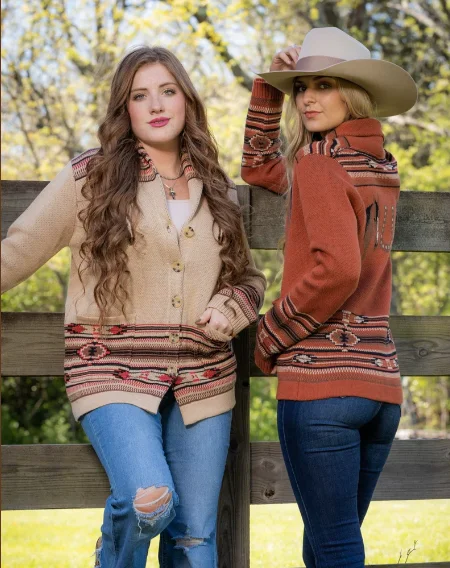 Easy-to-Wear Cassidy Horse Design Navy Cardigan