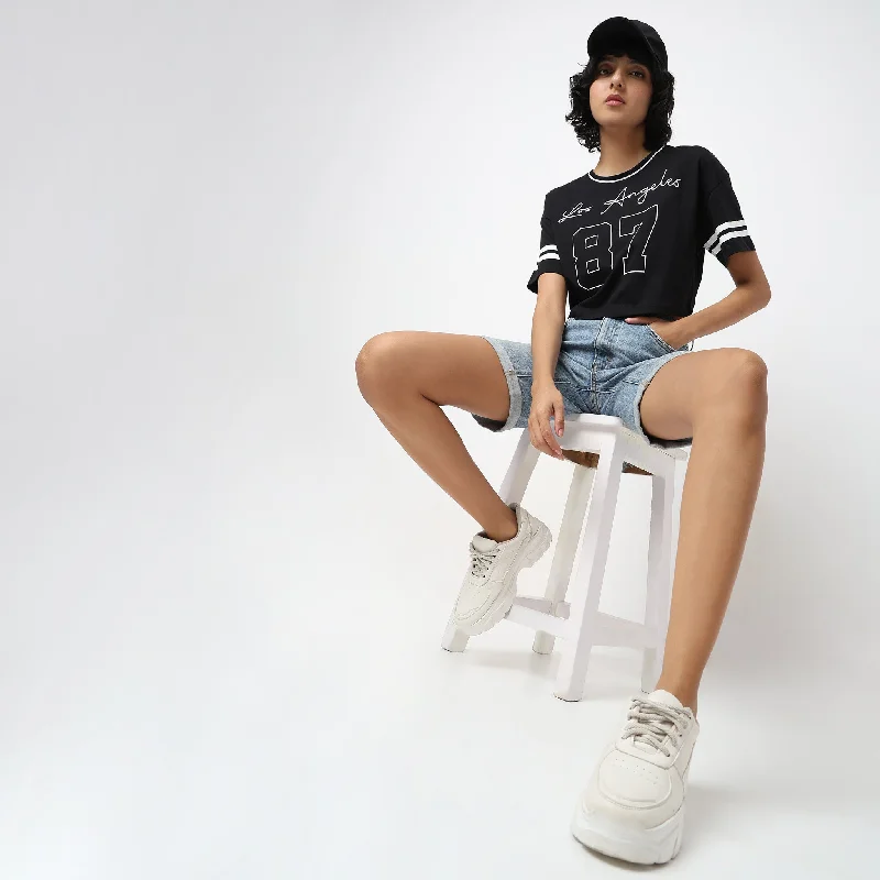Stylish Casuals Boxy Fit Printed T-Shirt