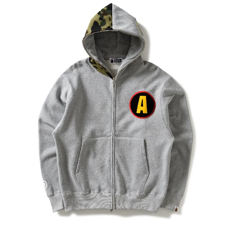 Relaxed Weekend Wear A Bathing Ape Shadow Bape Relaxed Fit Hoodie - Grey