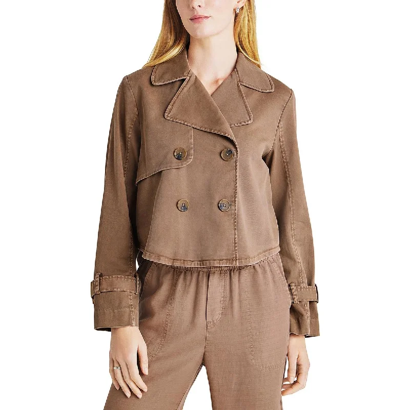 Weekend Comfort Splendid Womens Portia Double Breasted Short Denim Jacket