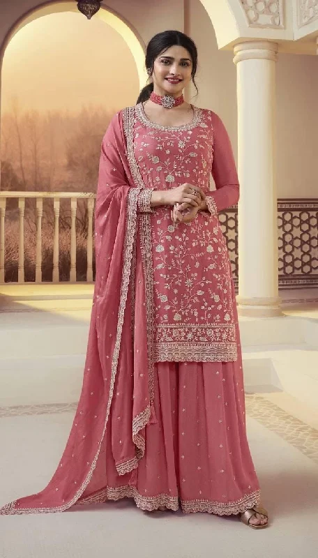 Comfortable Lounge Wear KD 1440 Designer Tibby Silk Palazzo Suit