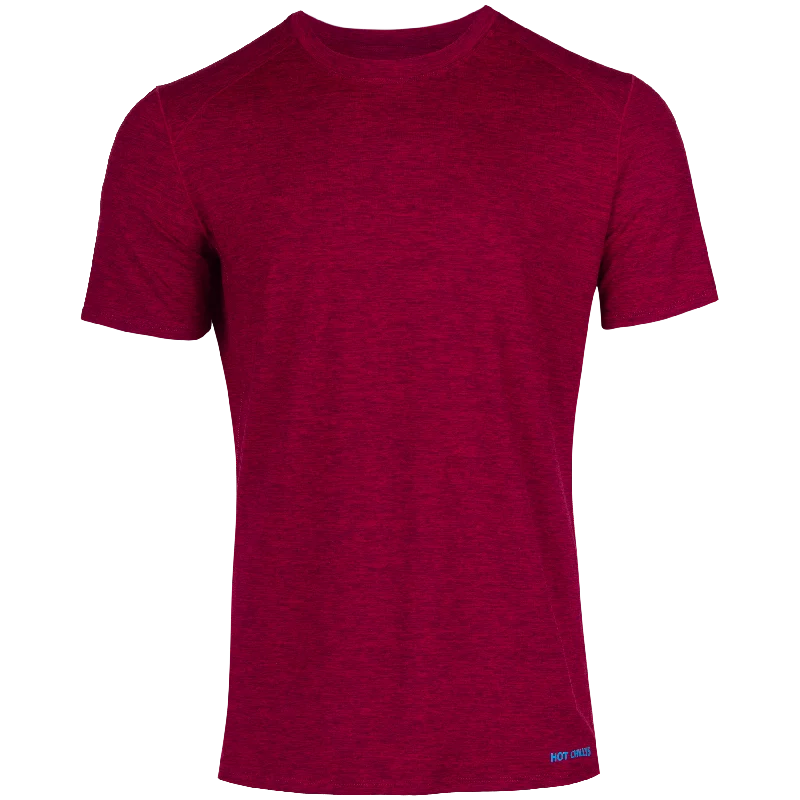 Effortless Looks Men's Clima-Tek Tee - Burgundy Heather