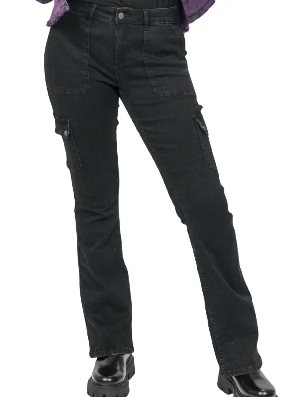 Cozy Knits Cargo Pant In Black