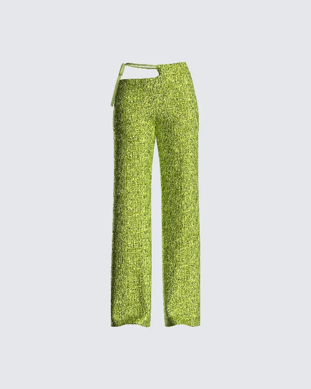 Cozy Fashions Mila Lime Sequin Pant