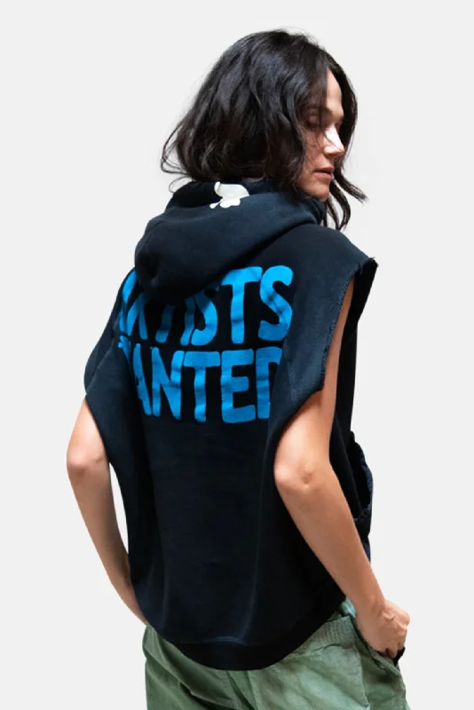 Comfy Layers Artists Wanted Cutoff Superyumm Biggy Hoodie Superblack