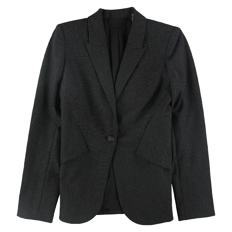 Trendy Looks Elie Tahari Womens Allegra One Button Blazer Jacket, Black, 10