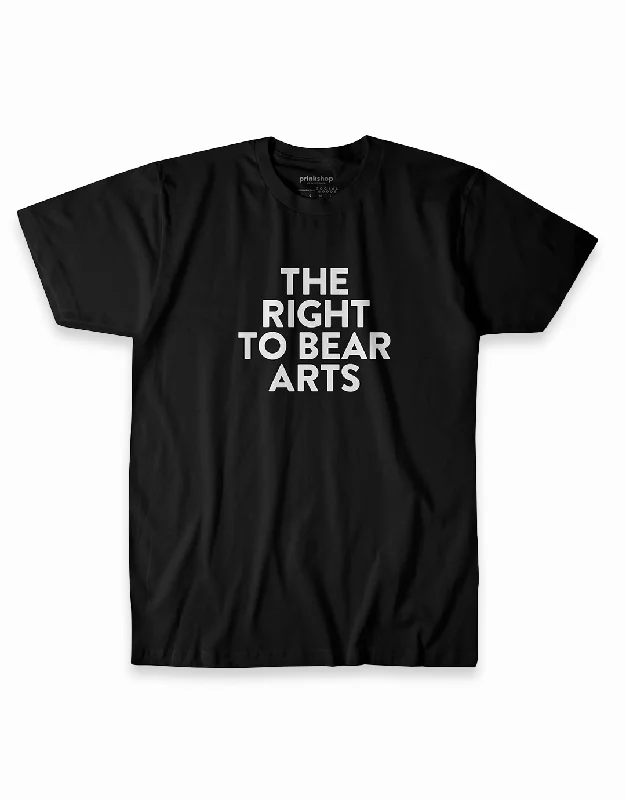 Cozy Fitting The Right to Bear Arts Tee - Black
