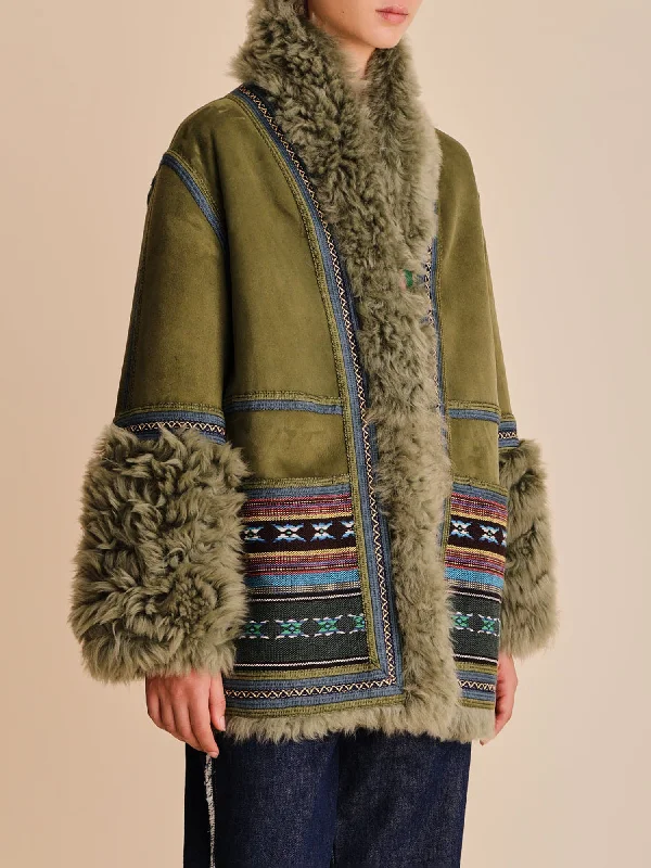 Soft Trends Vonda Shearling Kimono