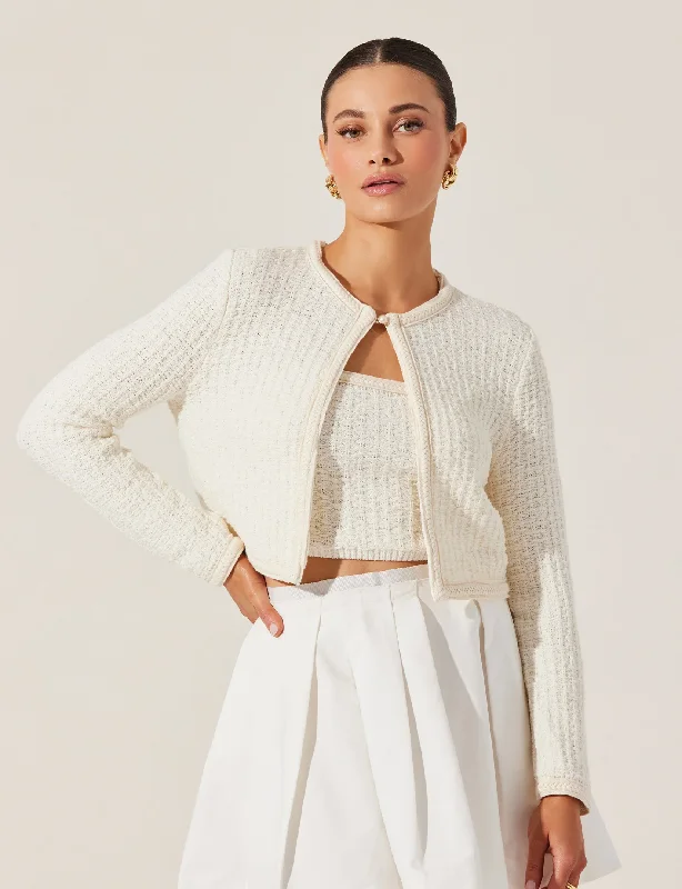 Relaxed Jackets Blaise Cardigan, Cream
