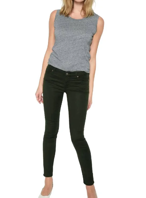 Trendy Dresses Ankle Skinny Jeans In Bottle Green