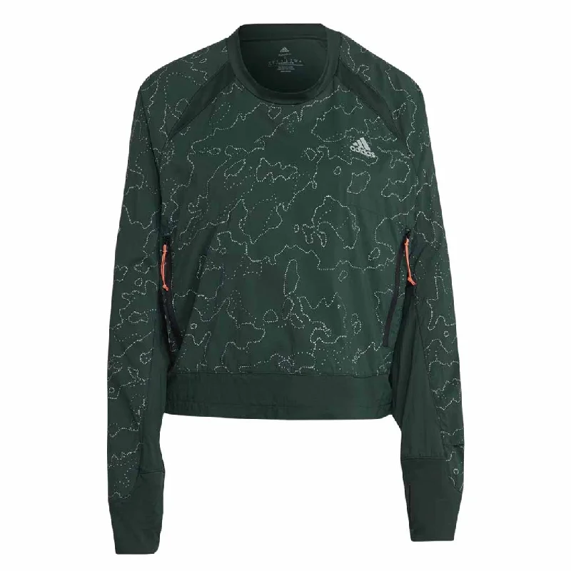 Trendy Comfort Wear adidas - Women's X-City Running Crewneck Cover Up Jacket (HC6323)