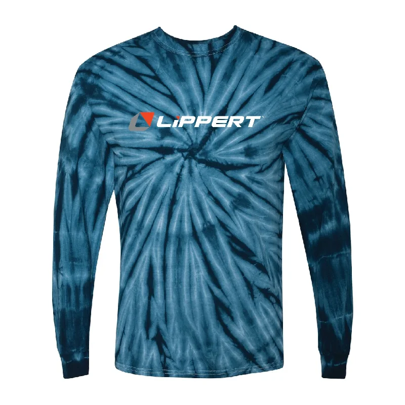 Comfy Dress Long Sleeve - Tie Dye Long - Navy