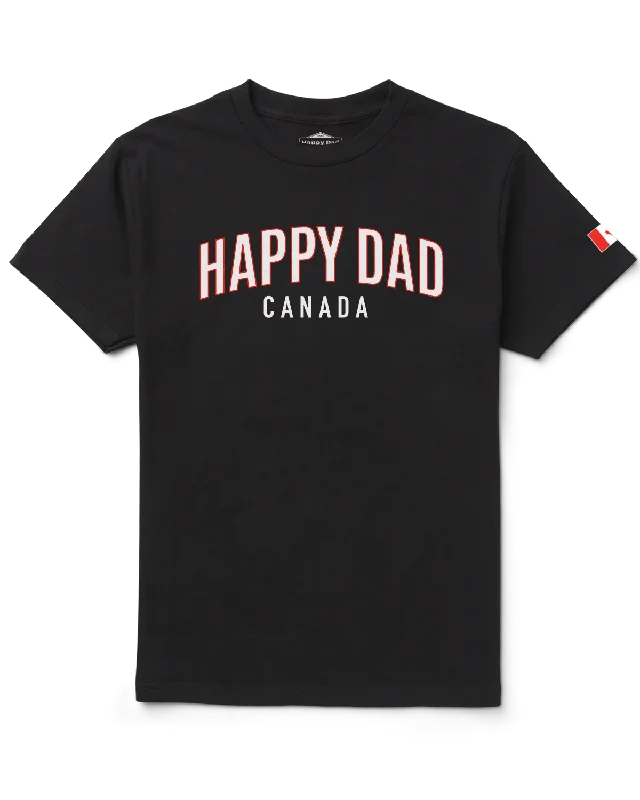 Soft Comfort Happy Dad Arch Tee Canada (Black)