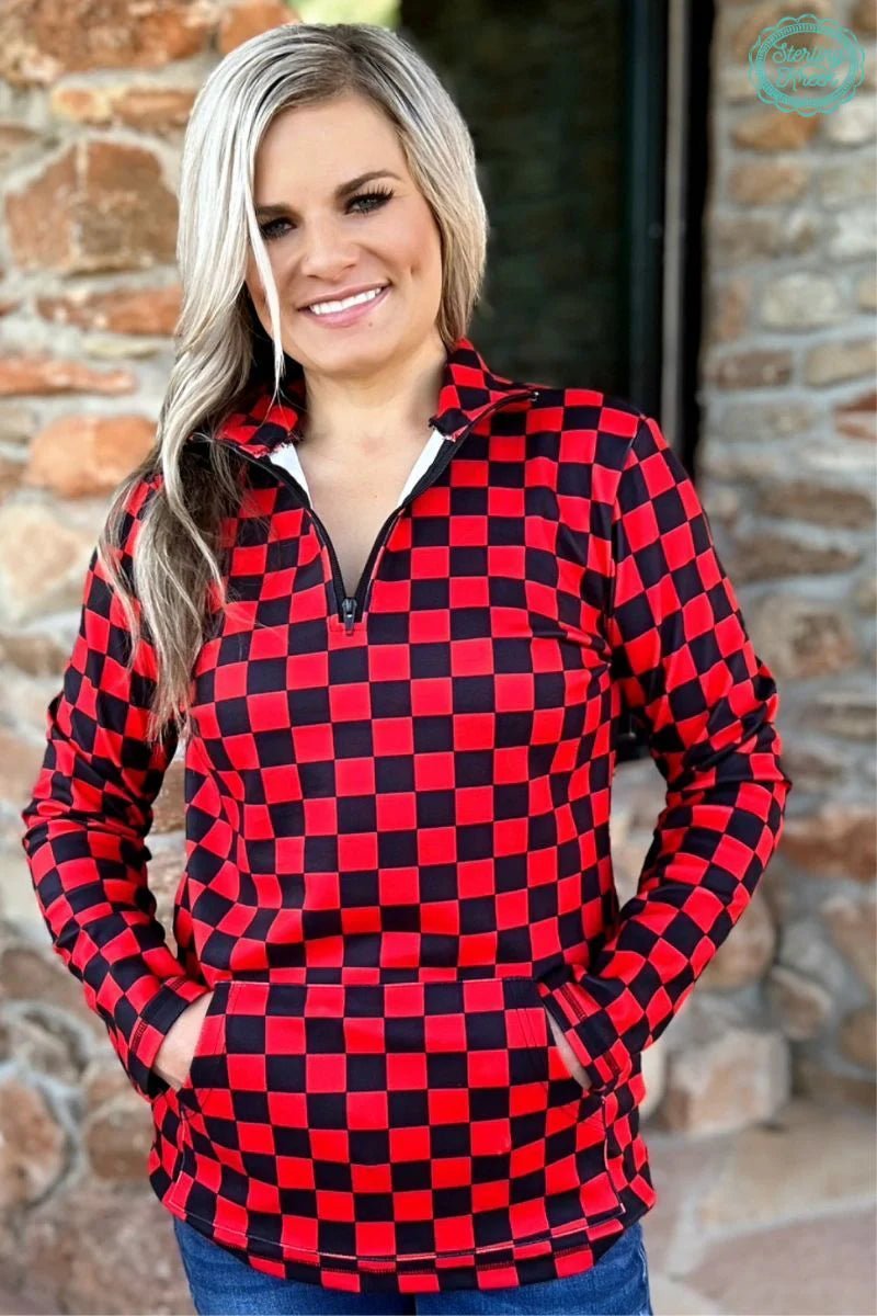 Soft Tops Sterling Kreek Black & Red Pep Rally Pullover