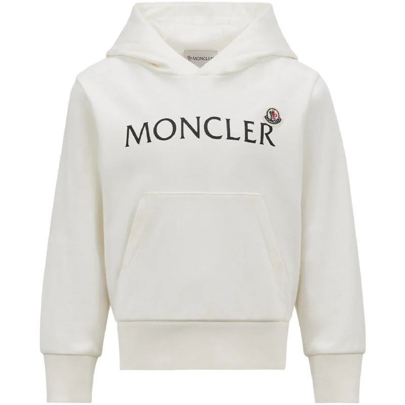 Layered Style Moncler Natural Hoodie Sweater