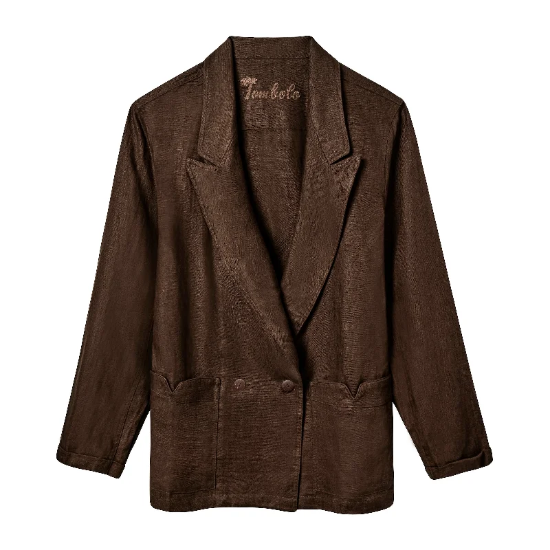 Relaxed Clothing Easy-Going Jacket (Brown Linen)