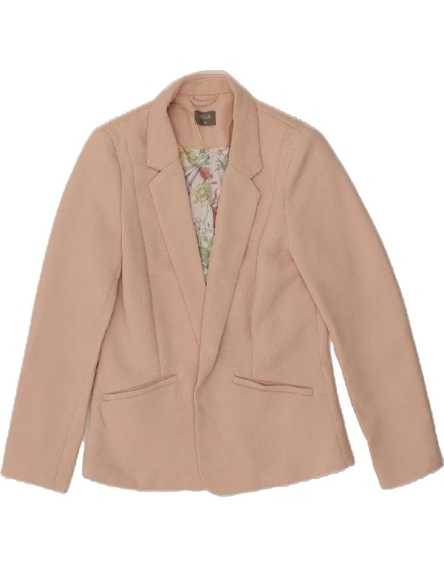 Versatile Comfort Wear OASIS Womens Blazer Jacket UK 10 Small  Pink Polyester