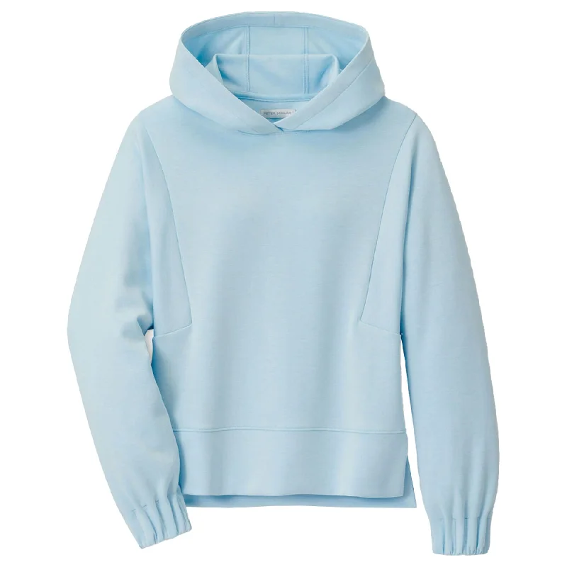 Effortless Outfits Womens Flora Knit Melange Hoodie Skylight - SS25