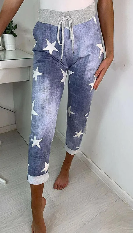 Comfortable Jackets Denim Elasticated Joggers