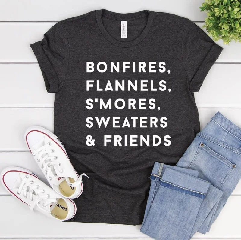 Comfortable Fitwear Bonfires & Flannels Graphic Tee Shirt