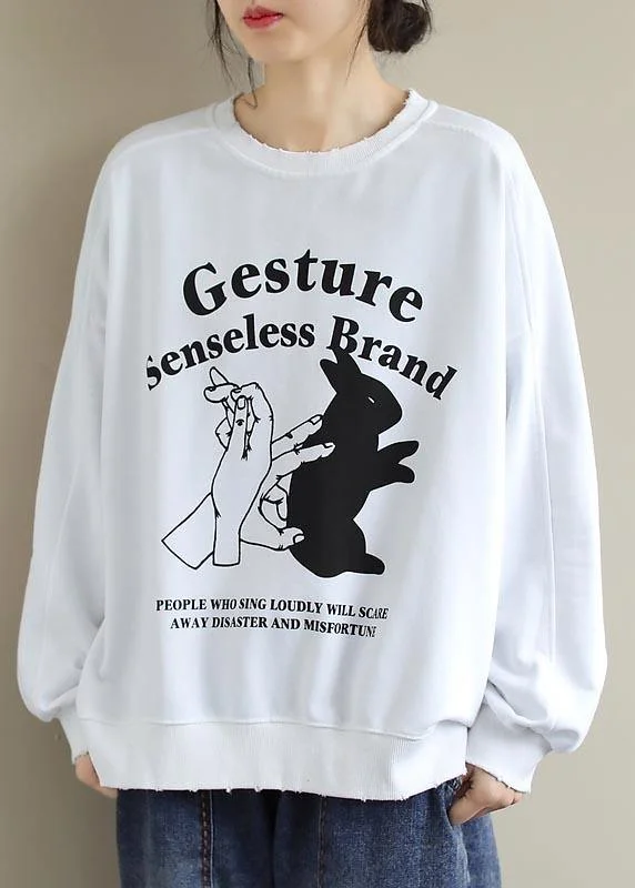 Soft Textures Elegant O Neck Spring Clothes Fabrics White Tops