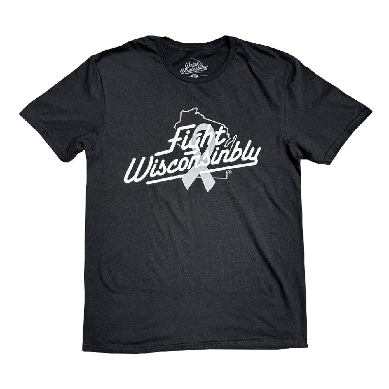 Comfortable Lifestyle Fight Wisconsinbly "Lung Cancer" T-Shirt