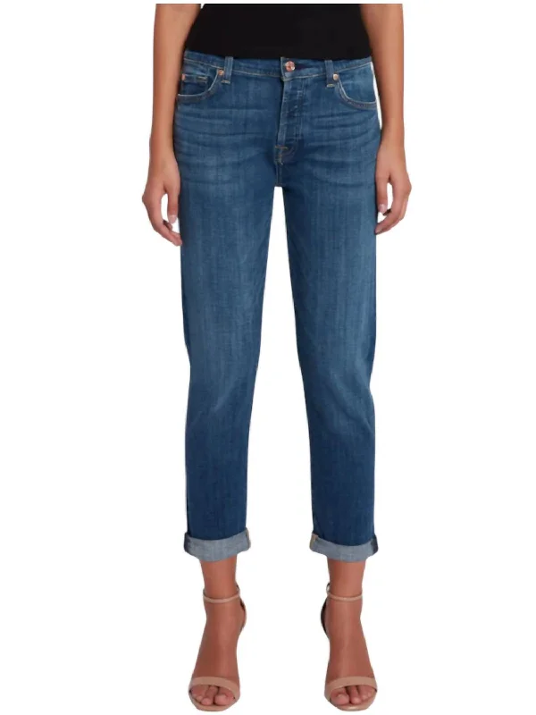 Soft Knitwear Josefina Boyfriend Jeans In Blue