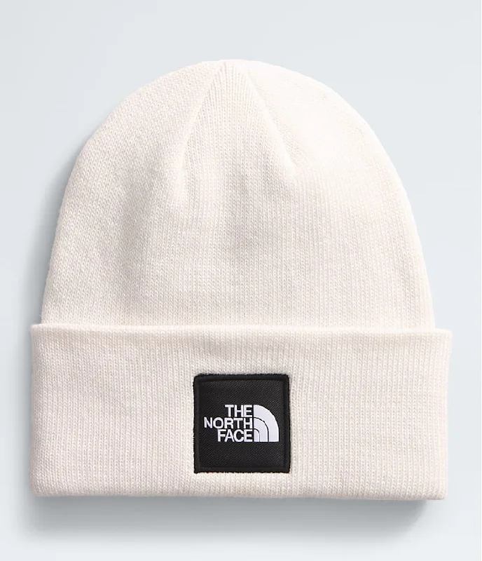 Soft Fabric Looks Big Box Beanie | White Dune