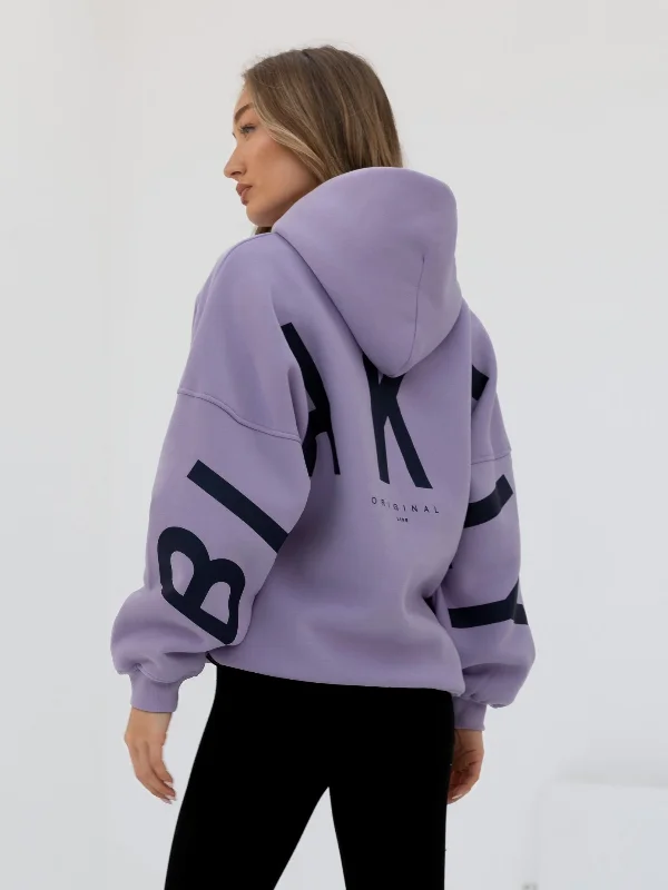 Casual Chic Outfits Isabel Oversized Hoodie - Violet