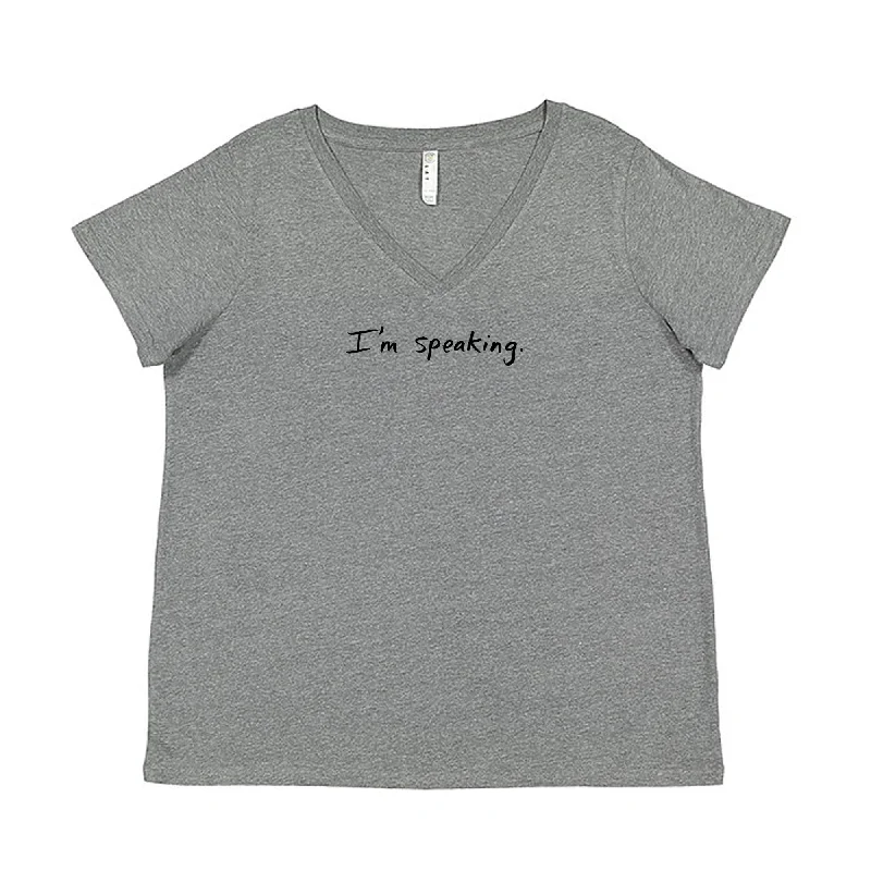 Stylish Fit I'm speaking : Plus Women's T
