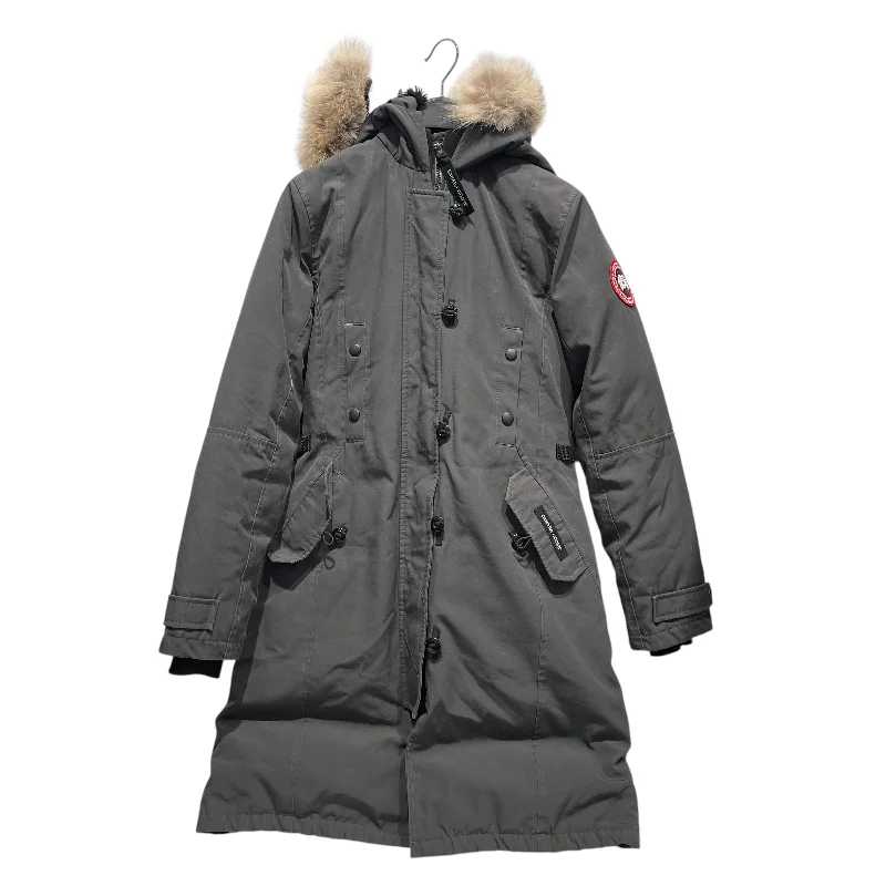 Easy Chic Wear CANADA GOOSE/Mountain Parka/XS/Polyester/GRY/Kensington Coyote Fur Parka