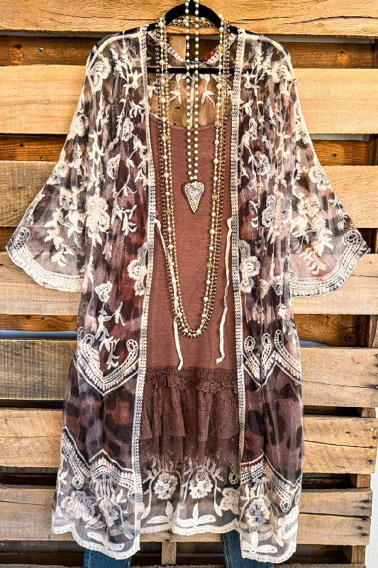 Light Dressing AHB EXCLUSIVE: More Than Just a Friend Lace Kimono - Leopard
