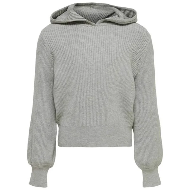 Stylish Fit Kids ONLY Light Grey Melange Lorelle Hood