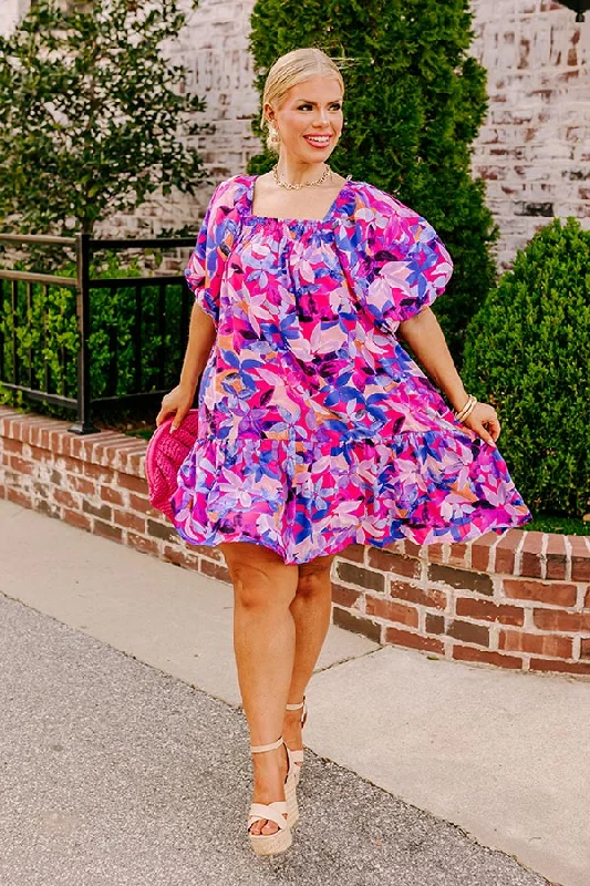 Urban Chic Sunny With A Chance Of Blooms Shift Dress Curves