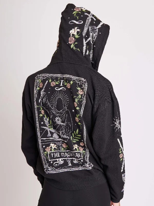 Casual Chic Outfits Magician Tarot Zip Up Hoodie