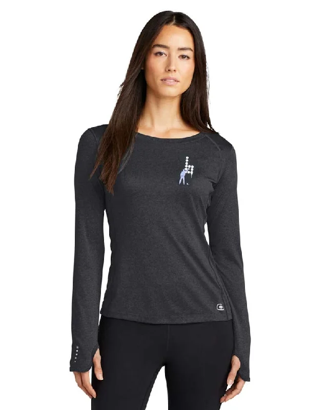 Chic Comfort Wear Graffiti Ladies Long Sleeved Sports Shirt