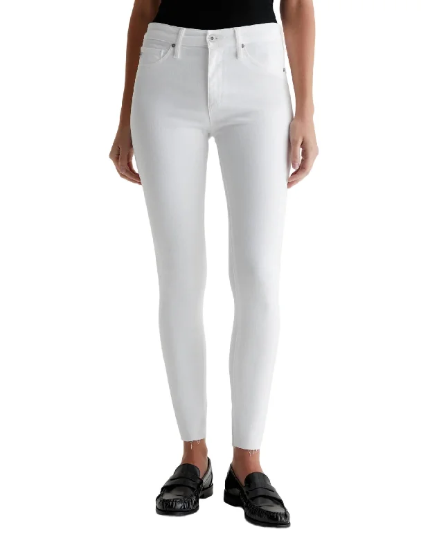 Effortless Outfits Farrah Skinny Ankle Jeans In White