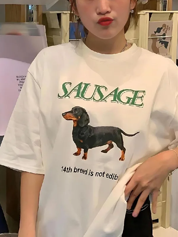 Simple Chic Sausage Dog Tee