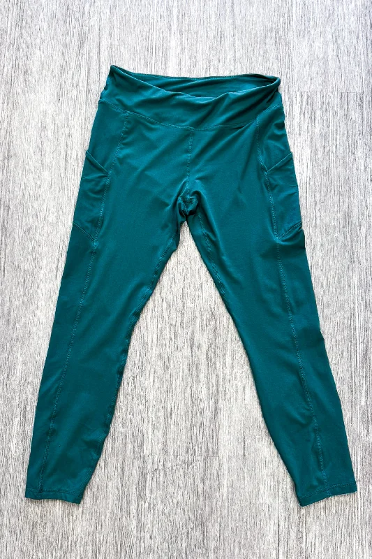 Weekend Comfort Wear Body Voyage Yoga Leggings - Everglades Green