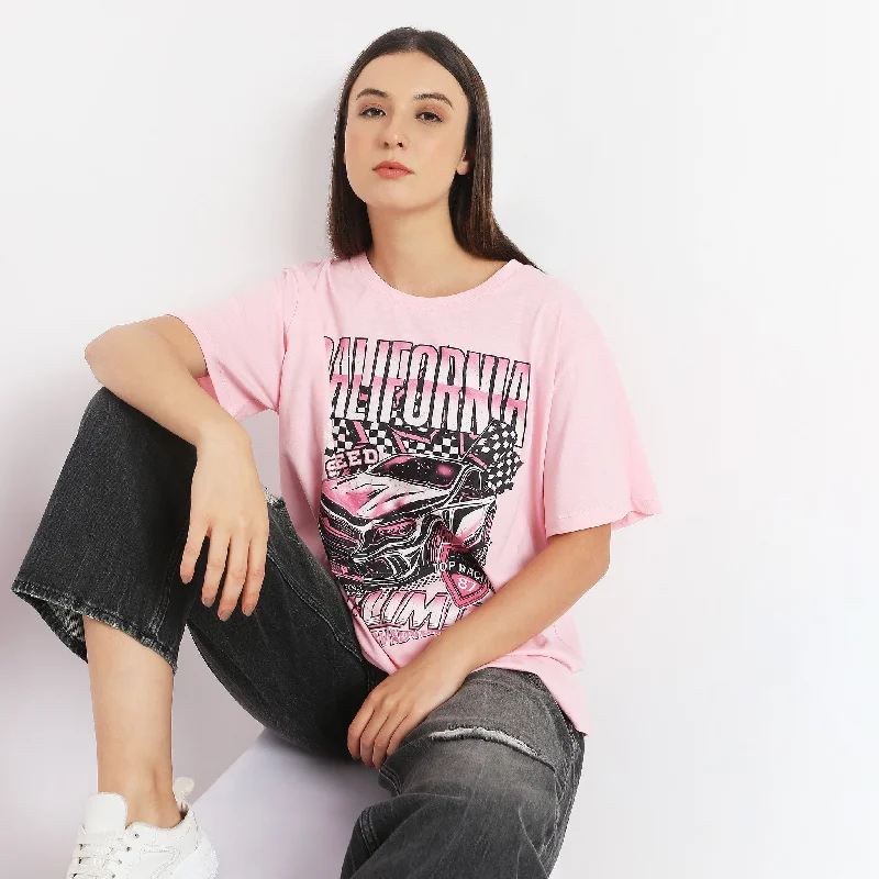 Easy Comfort Style Oversize Printed T-Shirt