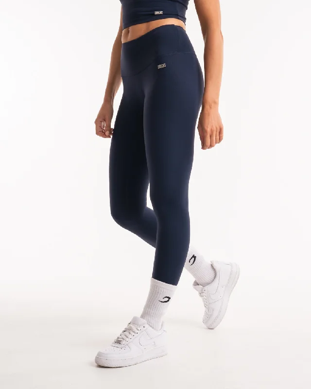 Cozy Lounge Wear Delia Leggings - Navy