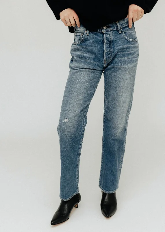 Breezy Comfort Nichols Straight Jeans In Light Blue